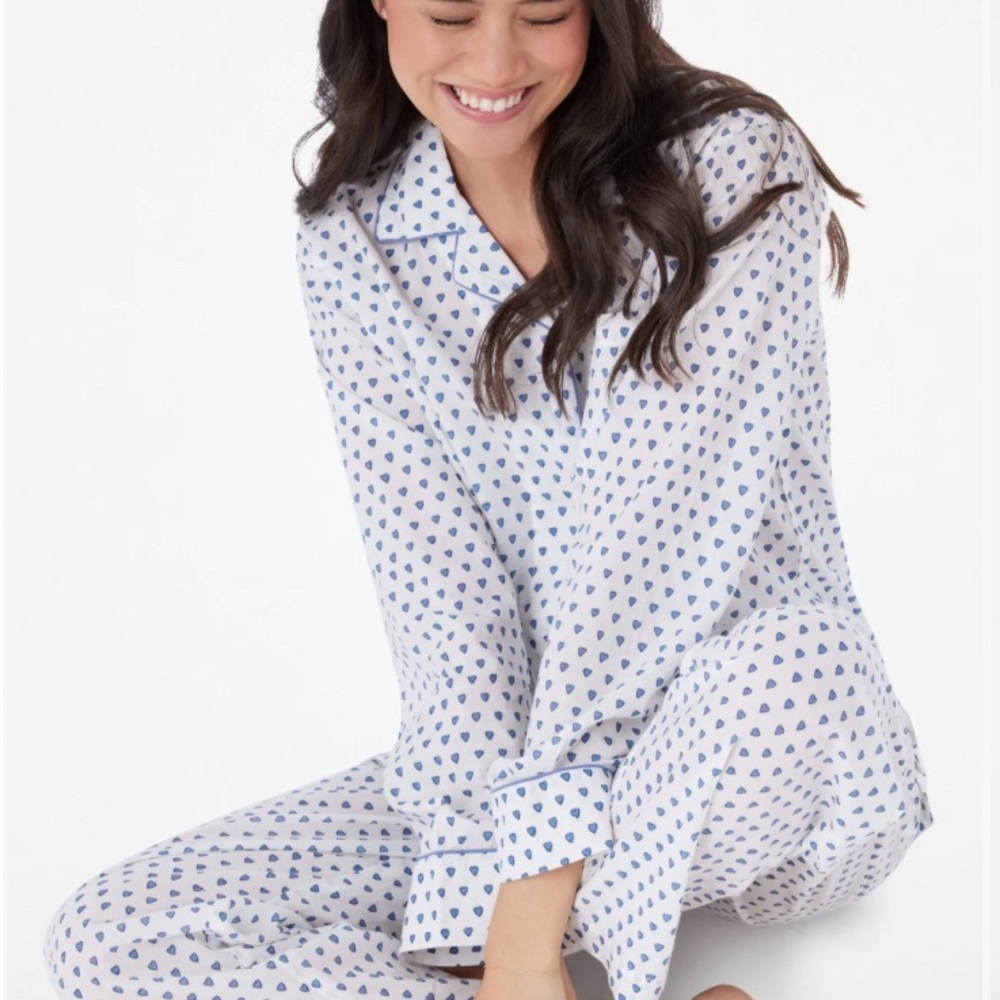 Roller Rabbit Heart Print Pajama Set